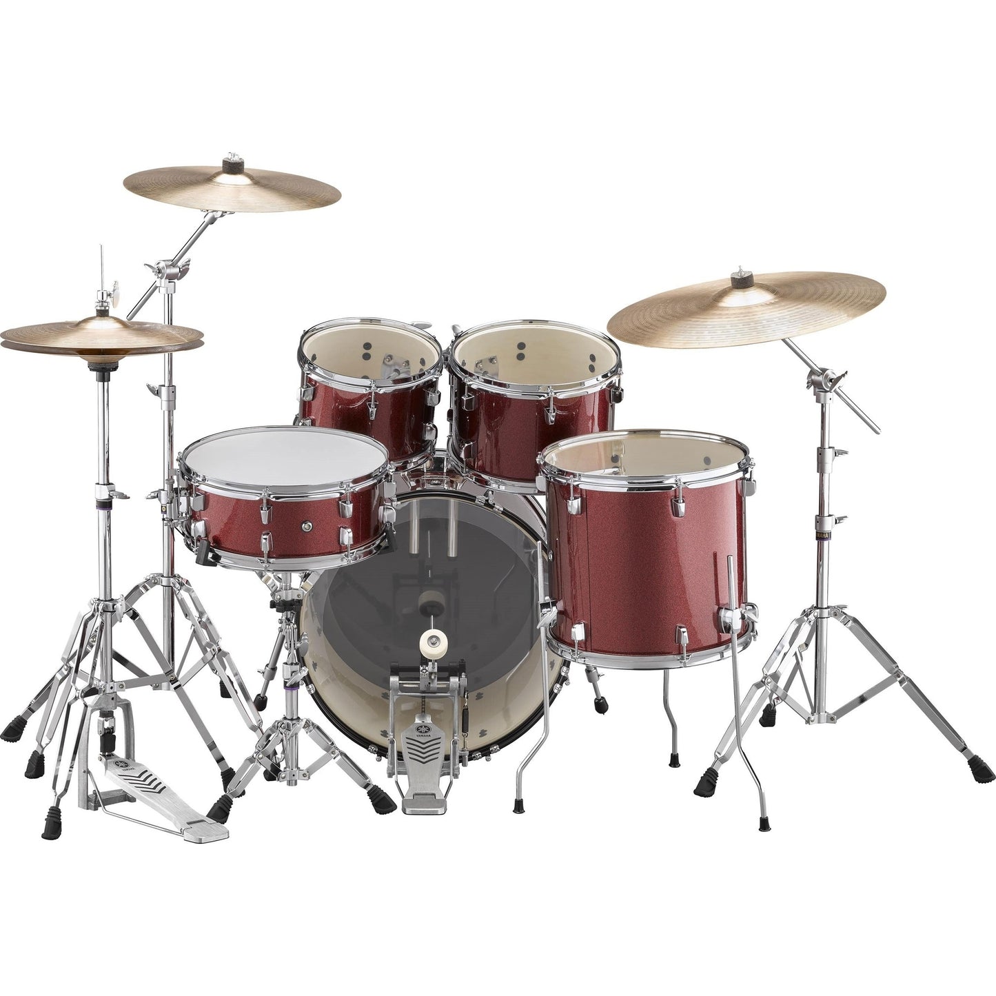 Yamaha Gigmaker Rydeen Fusion Drum Kit Bundle - Burgundy Glitter - Joondalup Music Centre