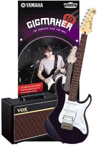 YAMAHA GIGMAKER 10 ELECTRIC GUITAR PACK W/ VOX PATHFINDER AMP - BLACK - Joondalup Music Centre