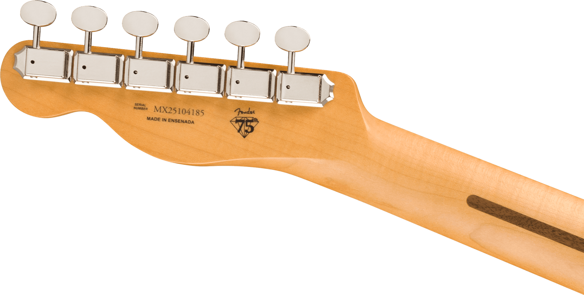 Fender 75th Anniversary Player II Telecaster - Diamond Dust Sparkle neck back