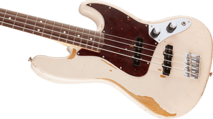 Fender Flea Jazz Bass - Roadworn - Shell Pink - BASS GUITAR - [shop-name]