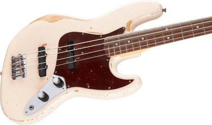 Fender Flea Jazz Bass - Roadworn - Shell Pink - BASS GUITAR - [shop-name]