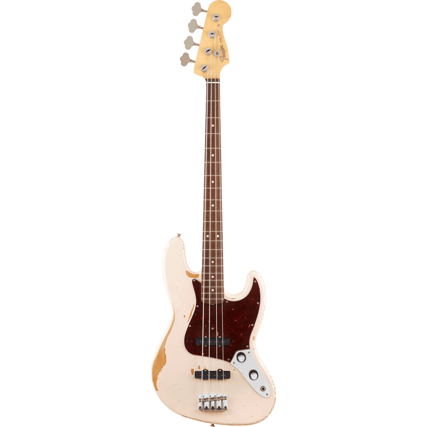 Fender Flea Jazz Bass - Roadworn - Shell Pink - BASS GUITAR - [shop-name]