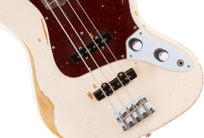 Fender Flea Jazz Bass - Roadworn - Shell Pink - BASS GUITAR - [shop-name]