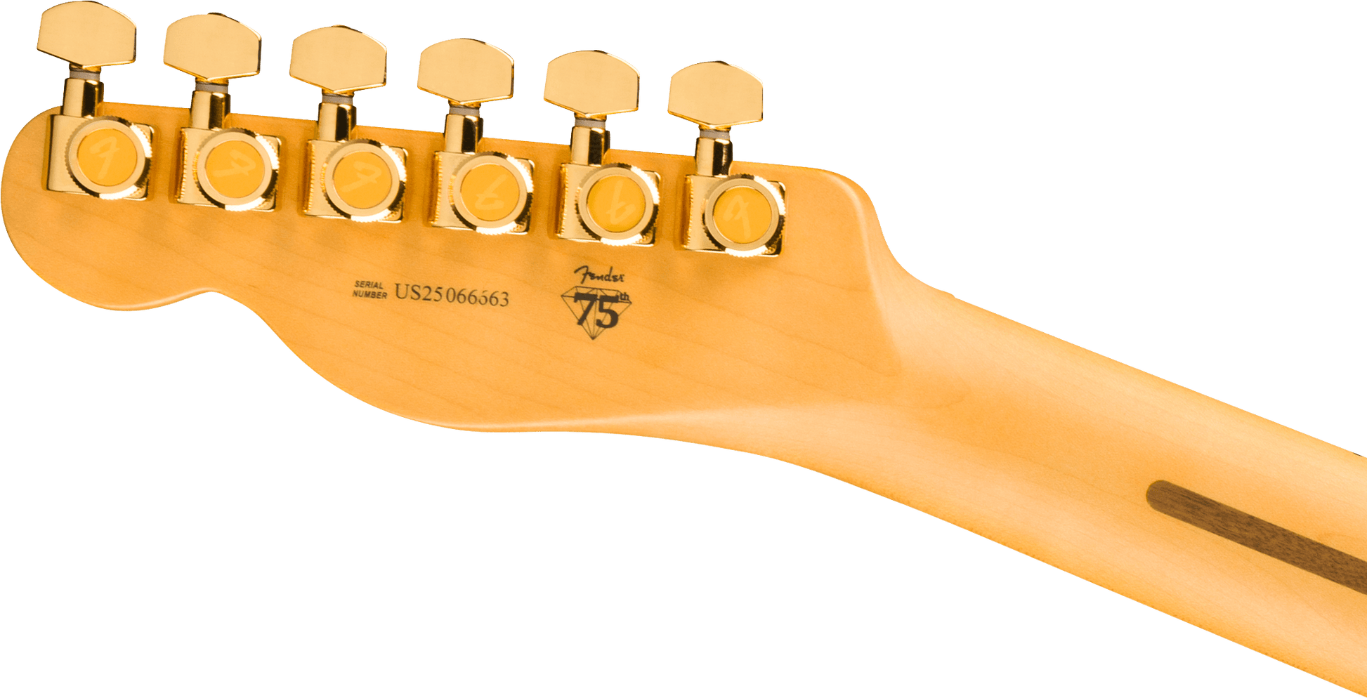 Fender 75th Anniversary American Professional Custom Telecaster – 2-Colour Sunburst neck back