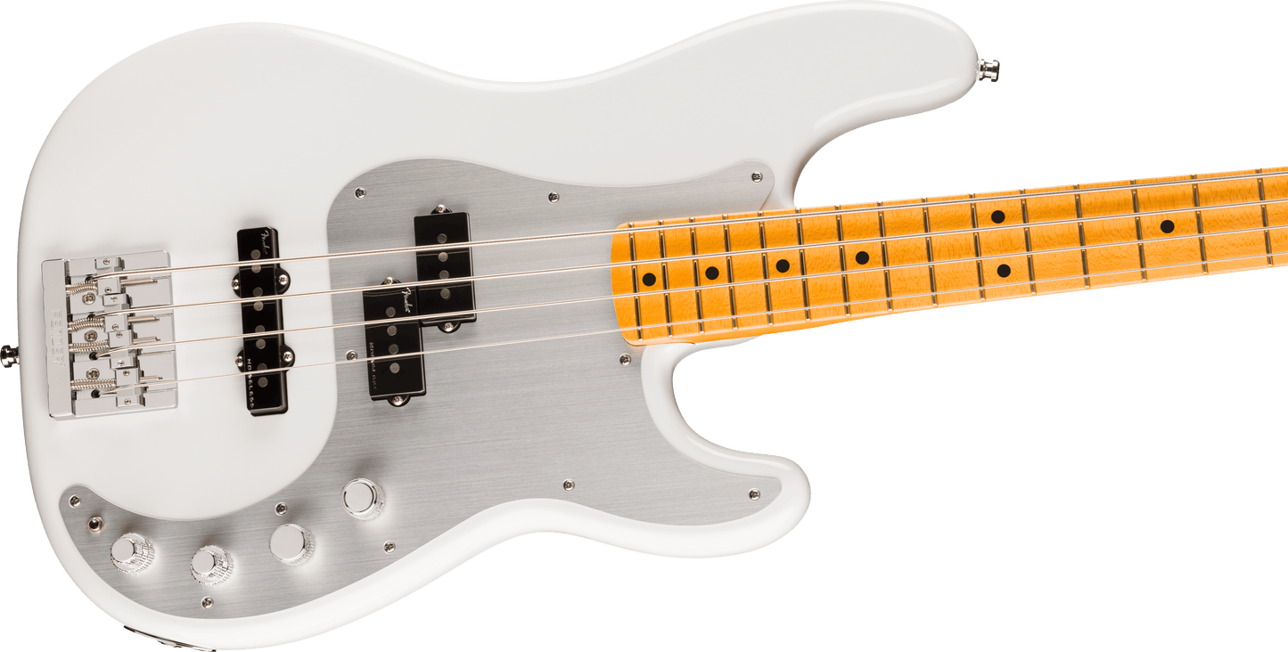 Fender American Ultra II Precision Bass - Avalanche White-BASS GUITAR-Joondalup Music Centre