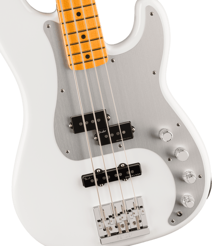 Fender American Ultra II Precision Bass - Avalanche White-BASS GUITAR-Joondalup Music Centre