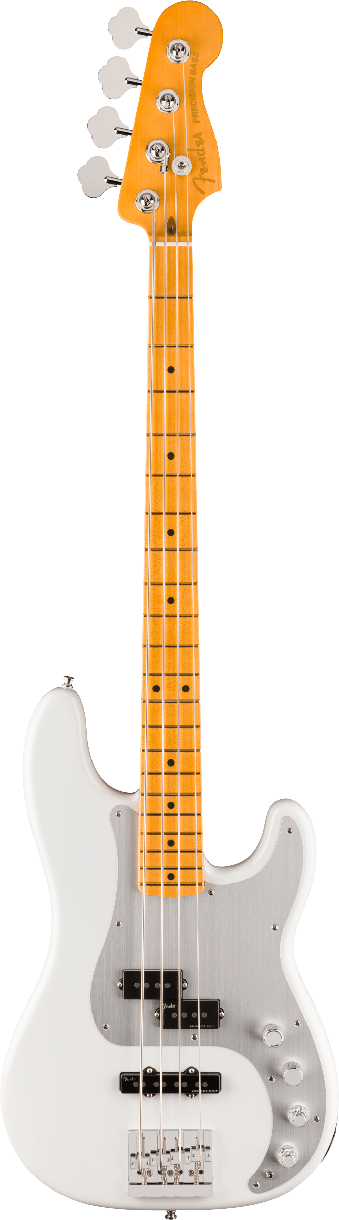 Fender American Ultra II Precision Bass - Avalanche White-BASS GUITAR-Joondalup Music Centre