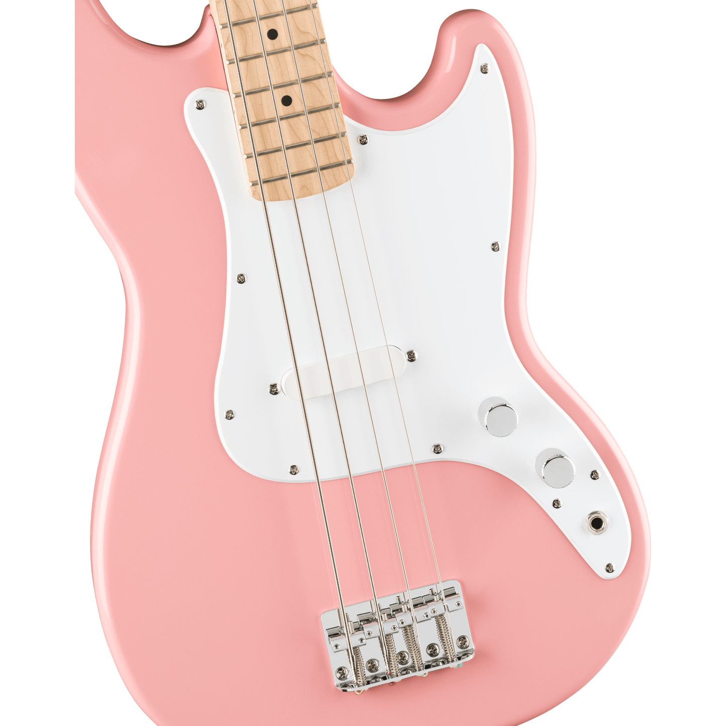 Squier Limited Edition Sonic Bronco Bass - Shell Pink