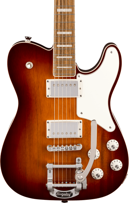Squier Paranormal Troublemaker Telecaster Deluxe Bigsby - Honey Sunburst