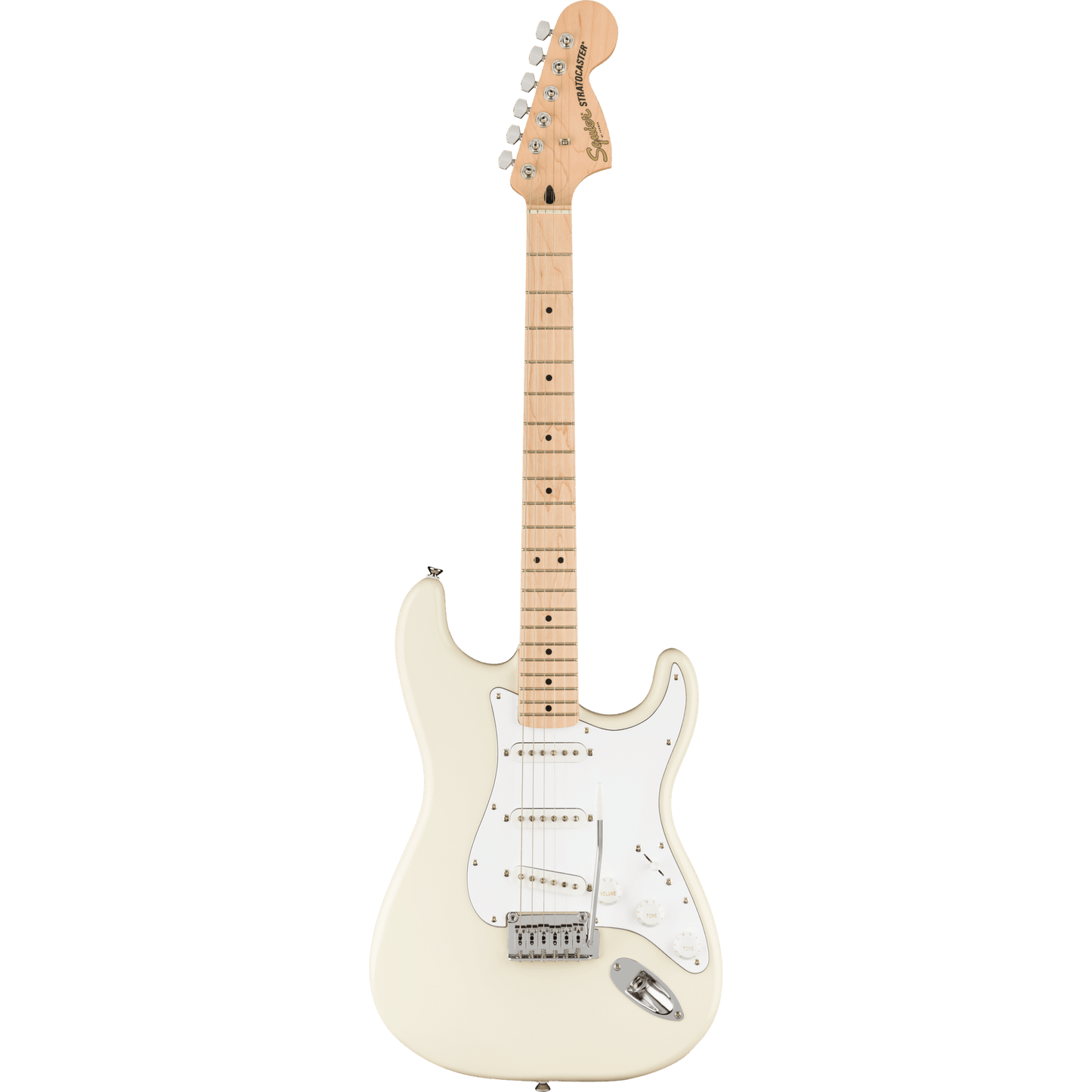 Fender Squier Affinity Stratocaster Electric Guitar - Olympic White - Joondalup Music Centre