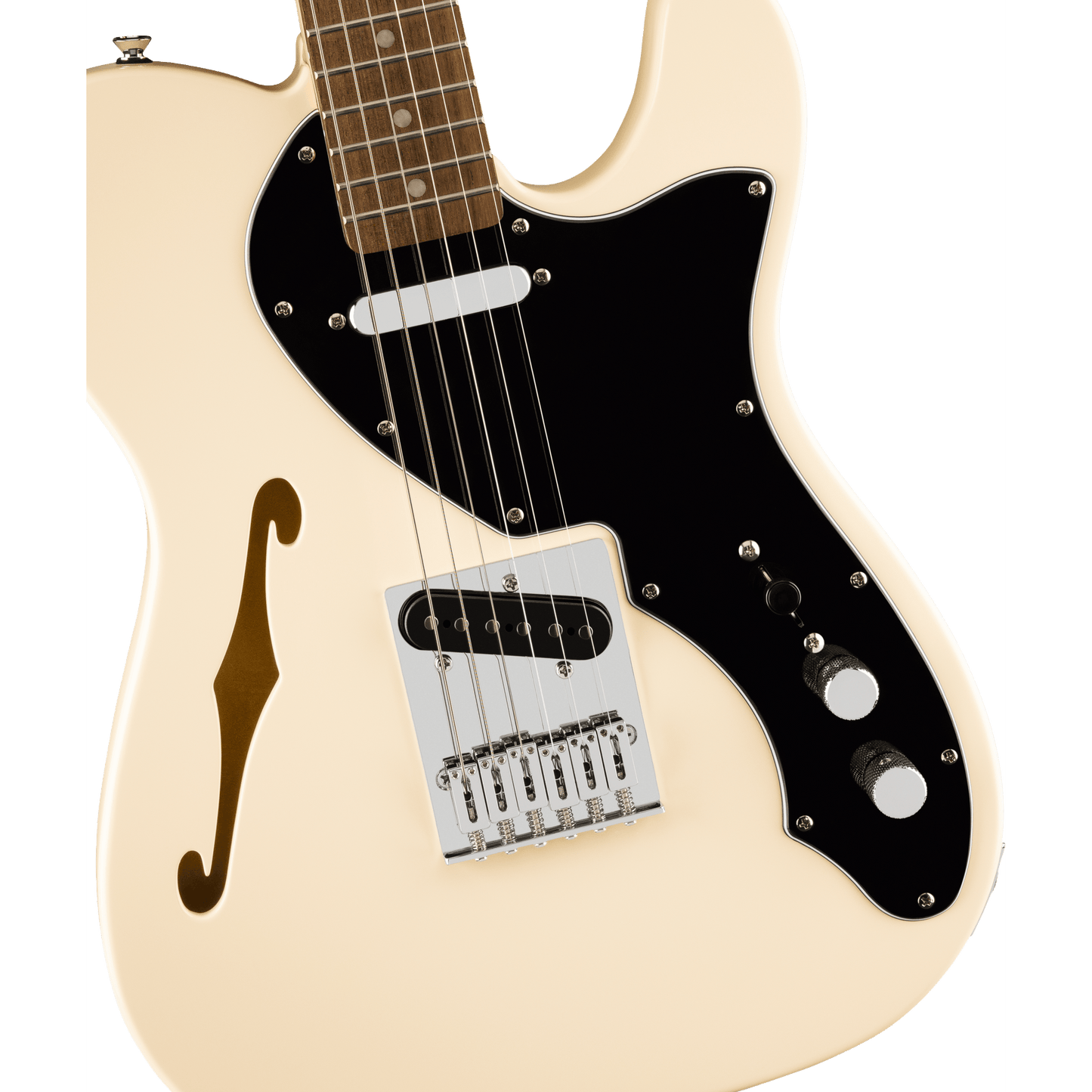 Squier Affinity Series Telecaster Thinline - Olympic White - Joondalup Music Centre