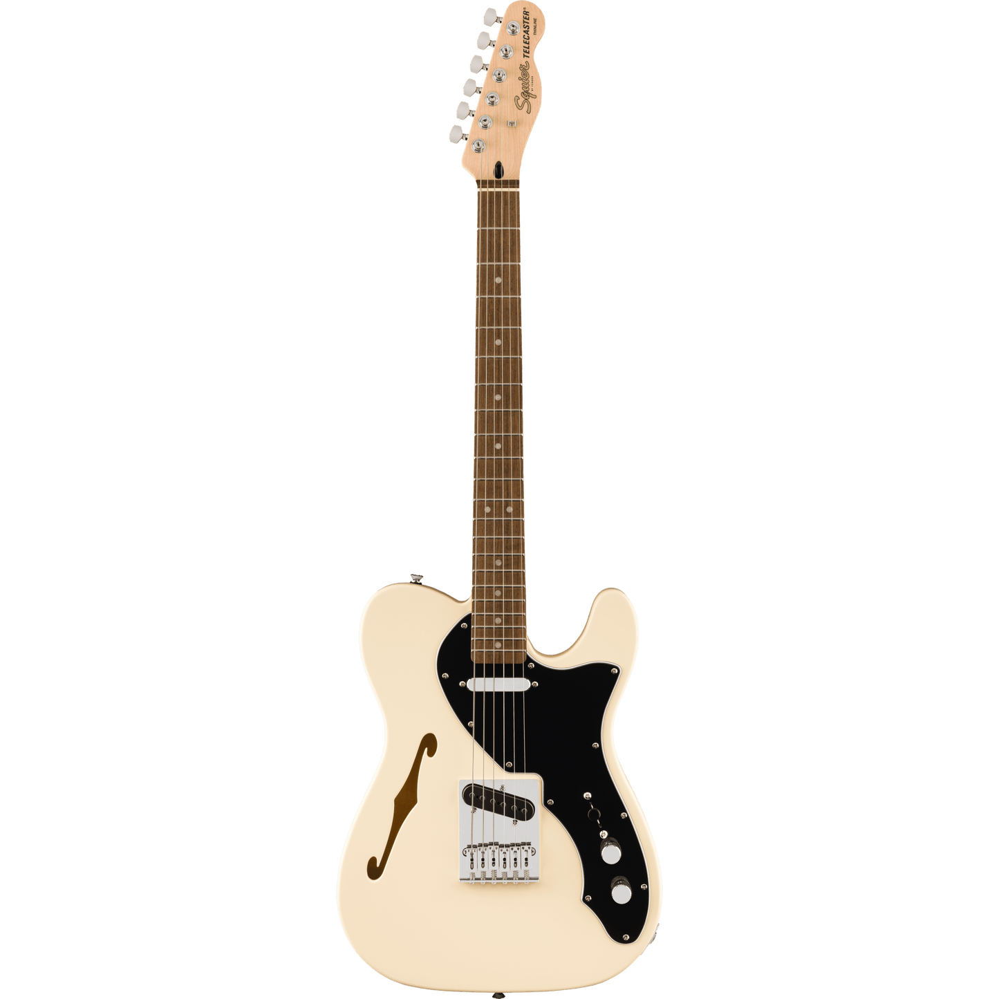 Squier Affinity Series Telecaster Thinline - Olympic White - Joondalup Music Centre