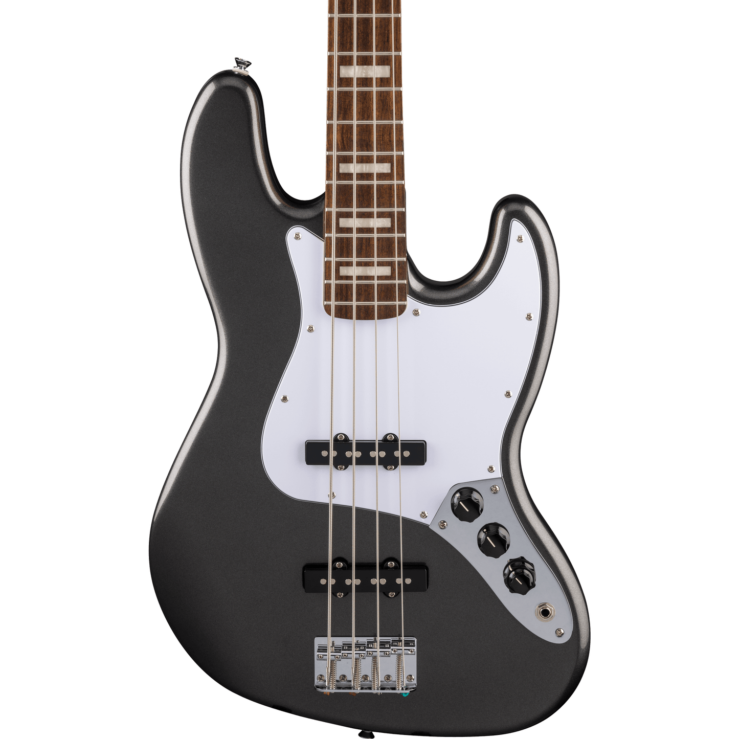 Squier Limited Edition Affinity Series Active Jazz Bass - Charcoal Frost Metallic