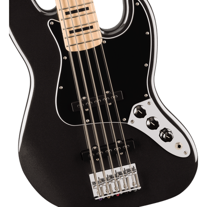 Squier Affinity Series Active Jazz Bass V - Black Metallic - Joondalup Music Centre