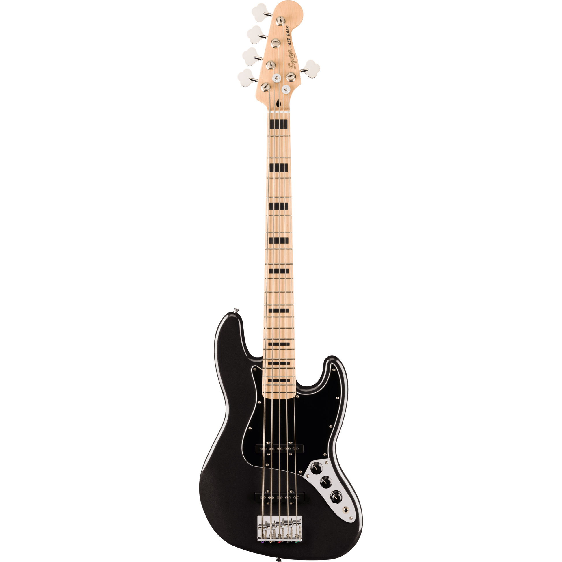 Squier Affinity Series Active Jazz Bass V - Black Metallic - Joondalup Music Centre