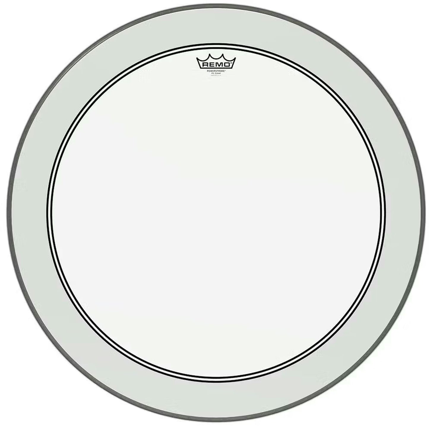 Remo P3-1322-C2 Powerstroke P3 Clear Bass Drumhead - 22 w/ Falam Patch