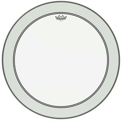 Remo P3-1322-C2 Powerstroke P3 Clear Bass Drumhead - 22 w/ Falam Patch