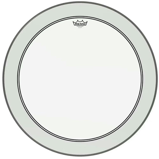 Remo P3-1322-C2 Powerstroke P3 Clear Bass Drumhead - 22 w/ Falam Patch