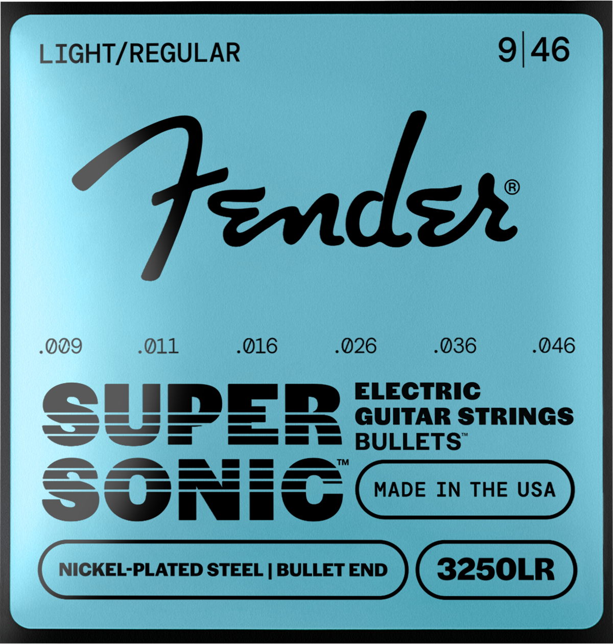 Fender SuperSonic Bullets 3250LR NPS Electric Guitar Strings - 9-46