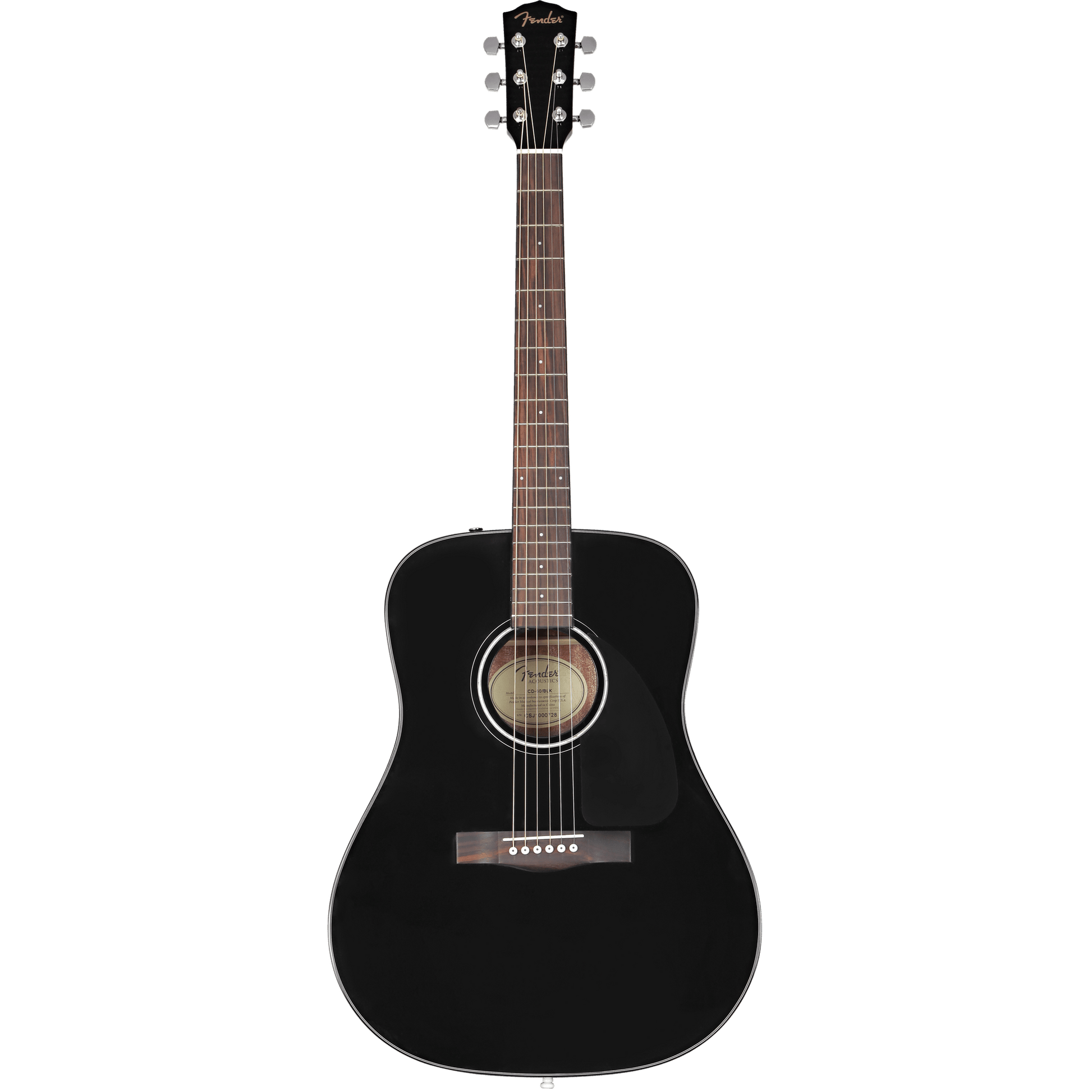 Fender CD-60 Dreadnaught V3 Acoustic Guitar - Black - Joondalup Music Centre