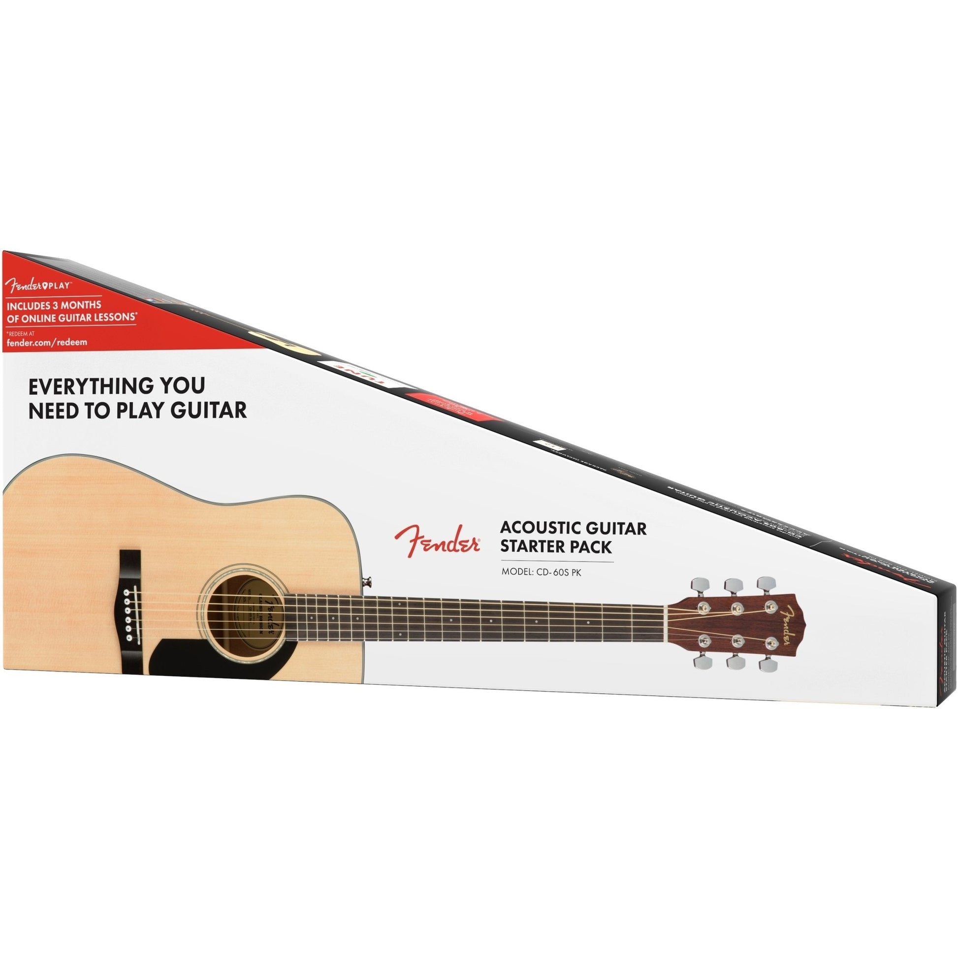 Fender CD-60S Acouctic Guitar Pack - Natural - Joondalup Music Centre