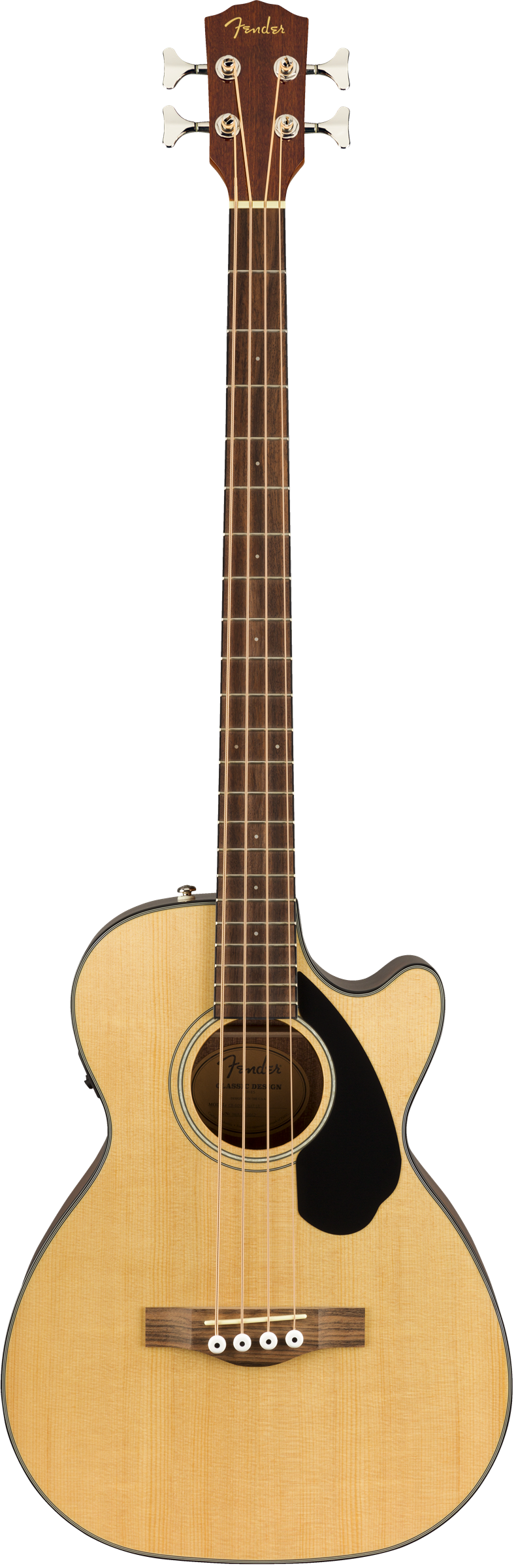 Fender CB-60SCE Acoustic Bass - Natural-BASS GUITAR-Joondalup Music Centre