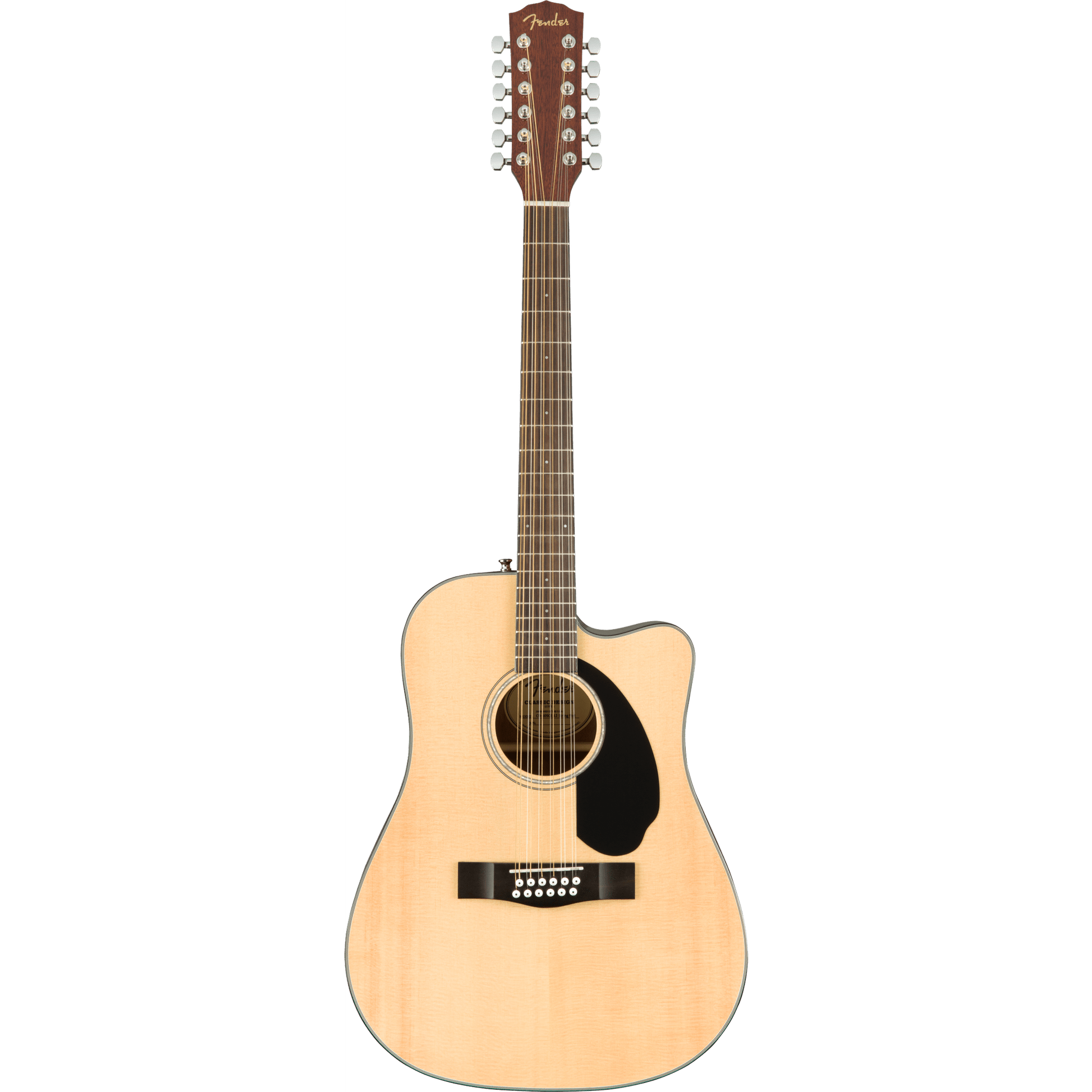 Fender CD-60SCE Dreadnought 12-string Acoustic Guitar - Natural-ACOUSTIC GUITAR-Joondalup Music Centre