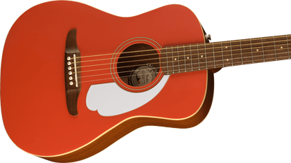 Fender - Malibu Player Acoustic Guitar - Fiesta Red-ACOUSTIC GUITAR-Joondalup Music Centre