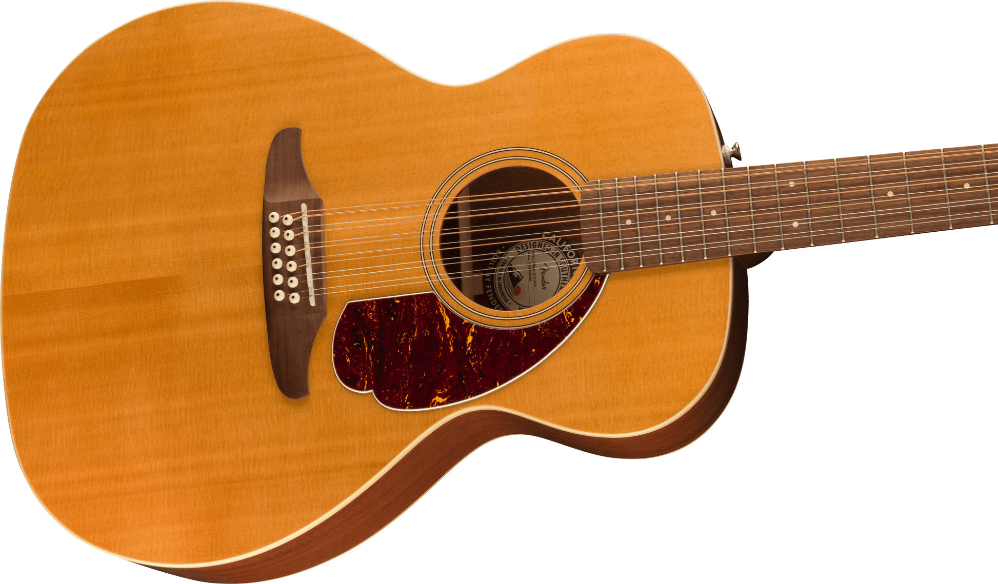 Fender Villager 12-String Acoustic Guitar - Aged Natural-ACOUSTIC GUITAR-Joondalup Music Centre