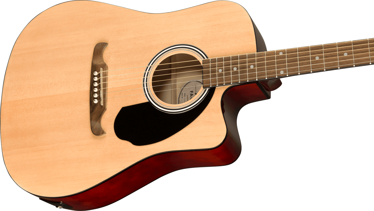 Fender FA-125CE Acoustic Guitar - Natural-ACOUSTIC GUITAR-Joondalup Music Centre