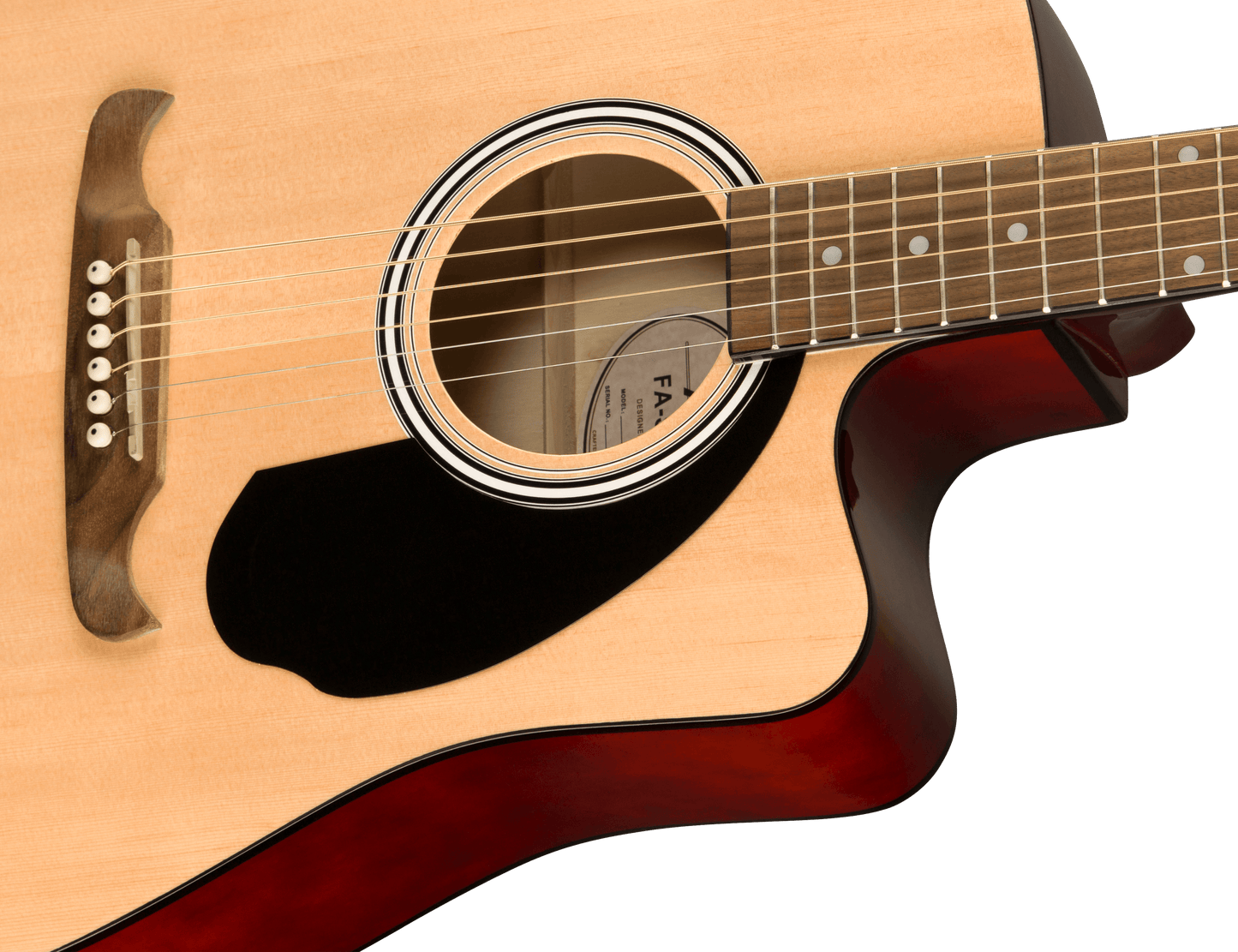 Fender FA-125CE Acoustic Guitar - Natural-ACOUSTIC GUITAR-Joondalup Music Centre