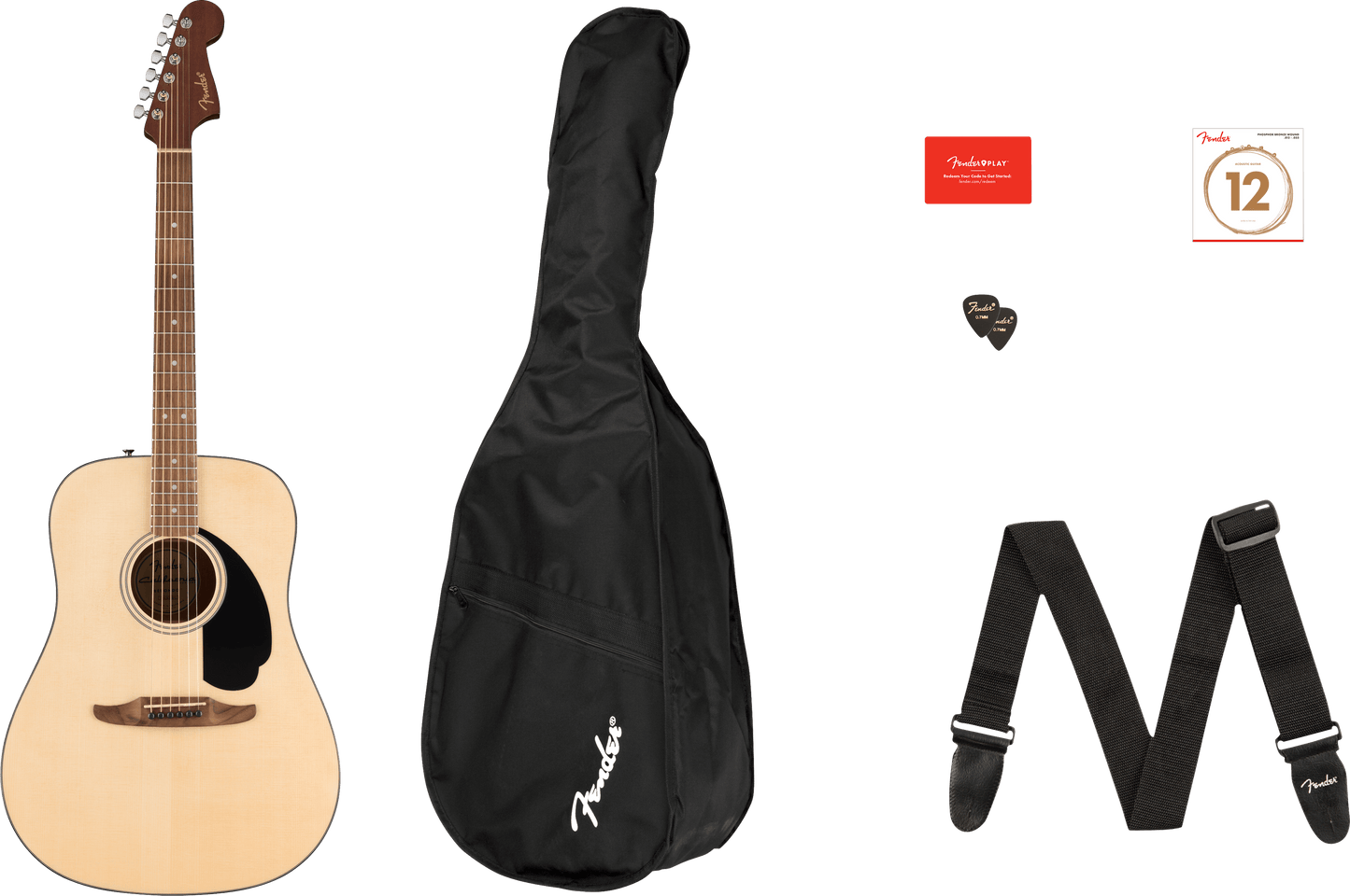 Fender California Standard Redondo Acoustic Guitar Pack - Natural