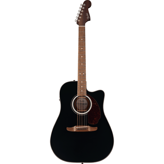 Fender California Deluxe Redondo CE Acoustic Guitar - Black