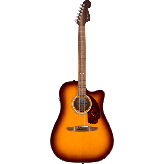 Fender California Deluxe Redondo CE Acoustic Guitar - Honey Sunburs