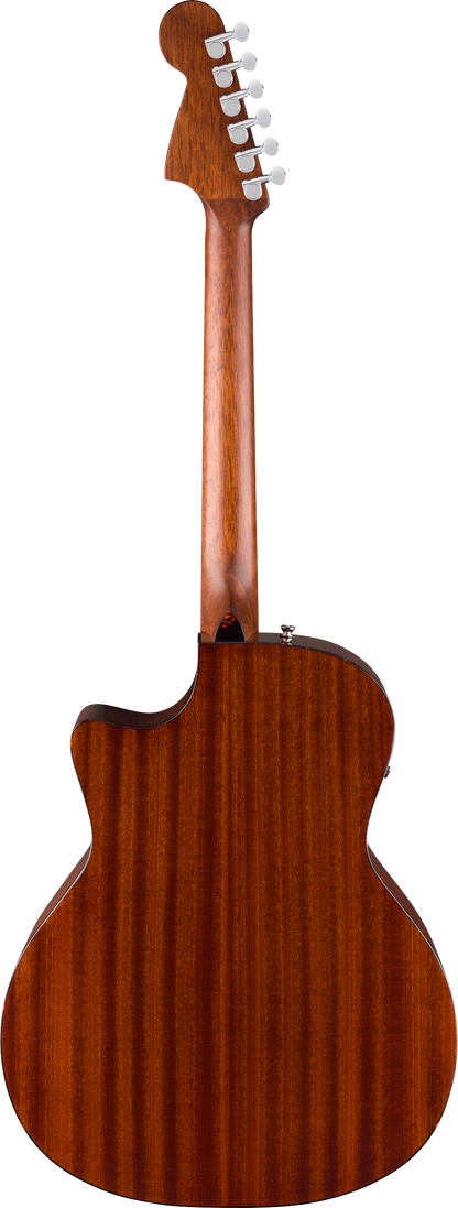 Fender California Deluxe Newporter CE Acoustic Guitar - White Blonde