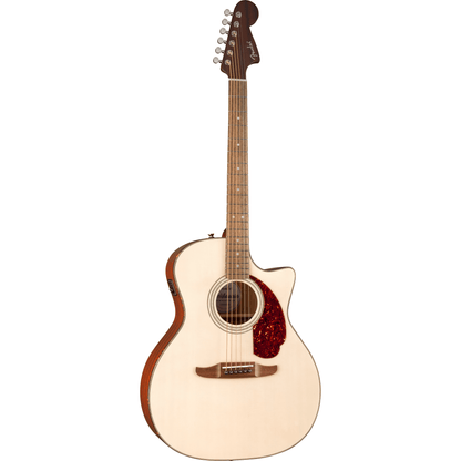 Fender California Deluxe Newporter CE Acoustic Guitar - White Blonde