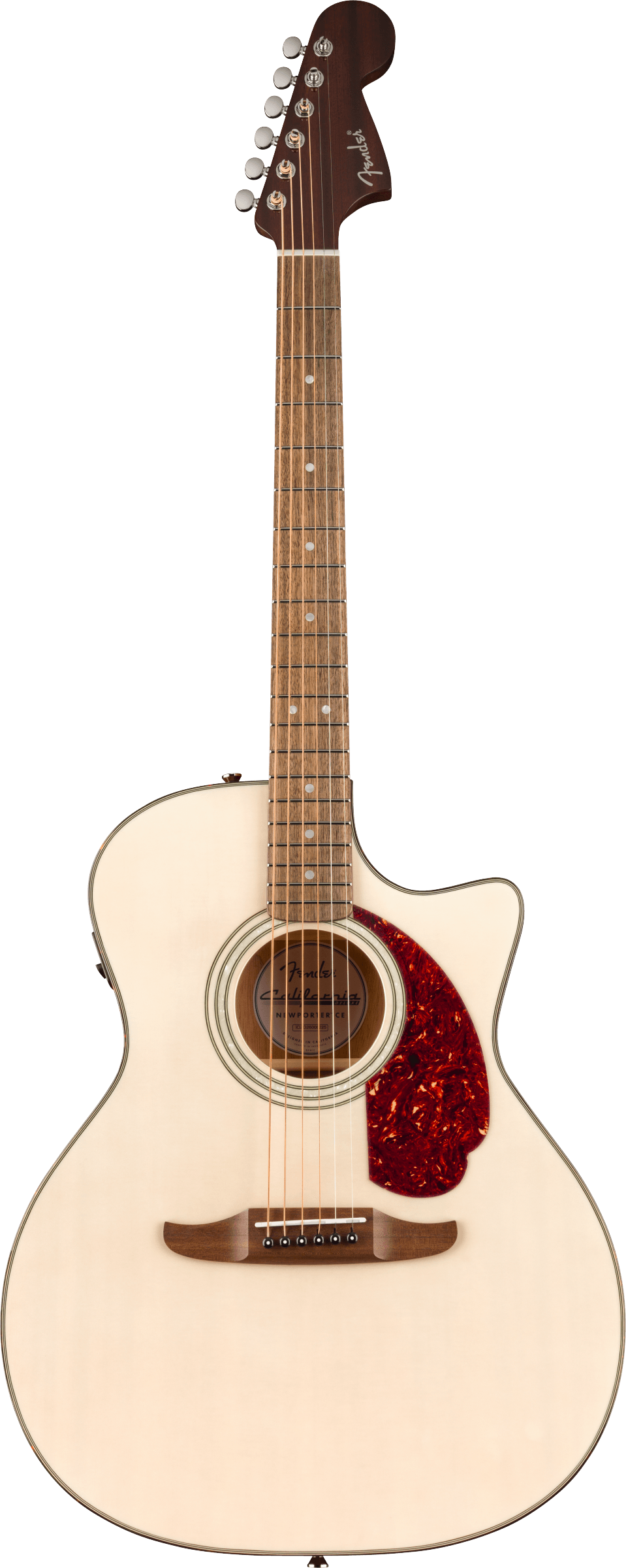 Fender California Deluxe Newporter CE Acoustic Guitar - White Blonde