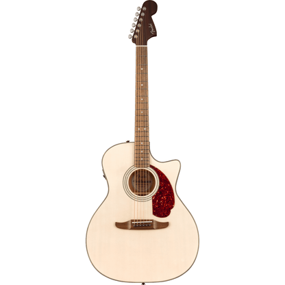 Fender California Deluxe Newporter CE Acoustic Guitar - White Blonde