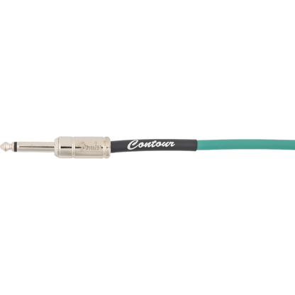 Fender Contour Instrument Cable - Sherwood Green - 18.6ft
