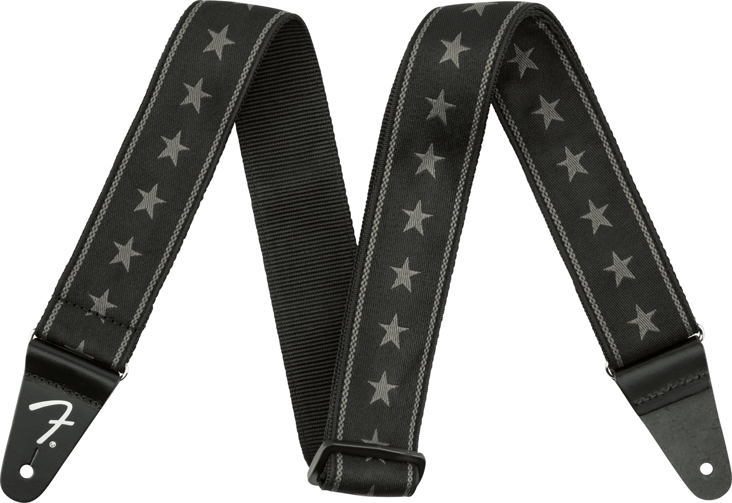 Fender Nylon Stars and Stripes Strap - Black/Grey