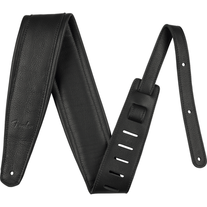 Fender Guitar Strap 3.5inch Premium Leather - Black
