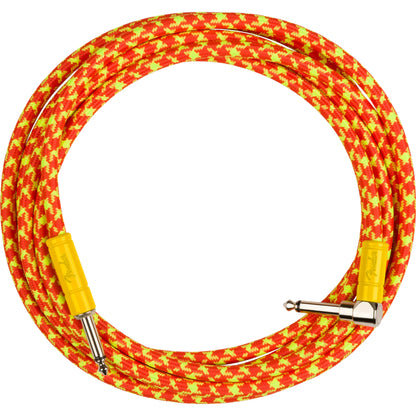 Fender Mononeon Instrument Cable - Angled/Straight 10' - Orange