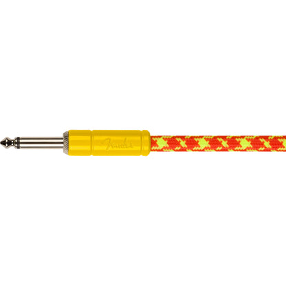 Fender Mononeon Instrument Cable - Angled/Straight 10' - Orange
