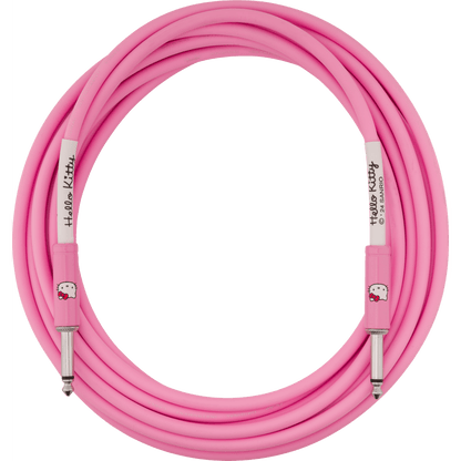 Fender Hello Kitty 18.6ft Instrument Cable - Pink - CABLES & ADAPTORS - [shop-name]