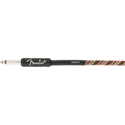 Fender Festival Instrument Cable, Straight/Straight, 10' - Rainbow