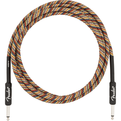 Fender Festival Instrument Cable, Straight/Straight, 10' - Rainbow