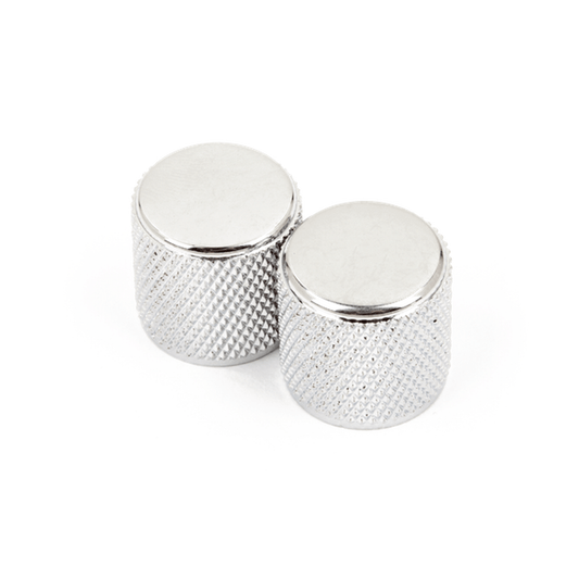 Fender Telecaster/Precision Bass Knobs Knurled - Chrome - 2 Pack
