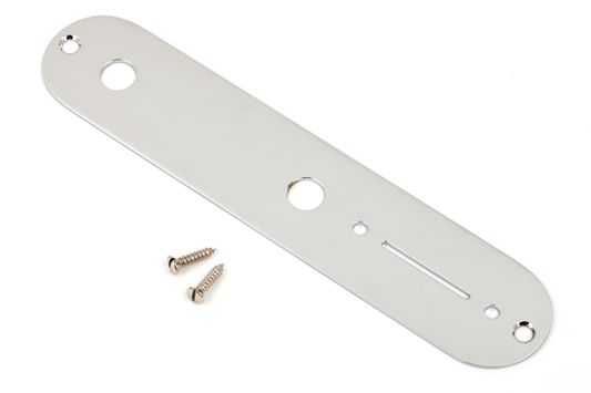 Fender Vintage Telecaster Control Plate, 2-Hole + Chrome