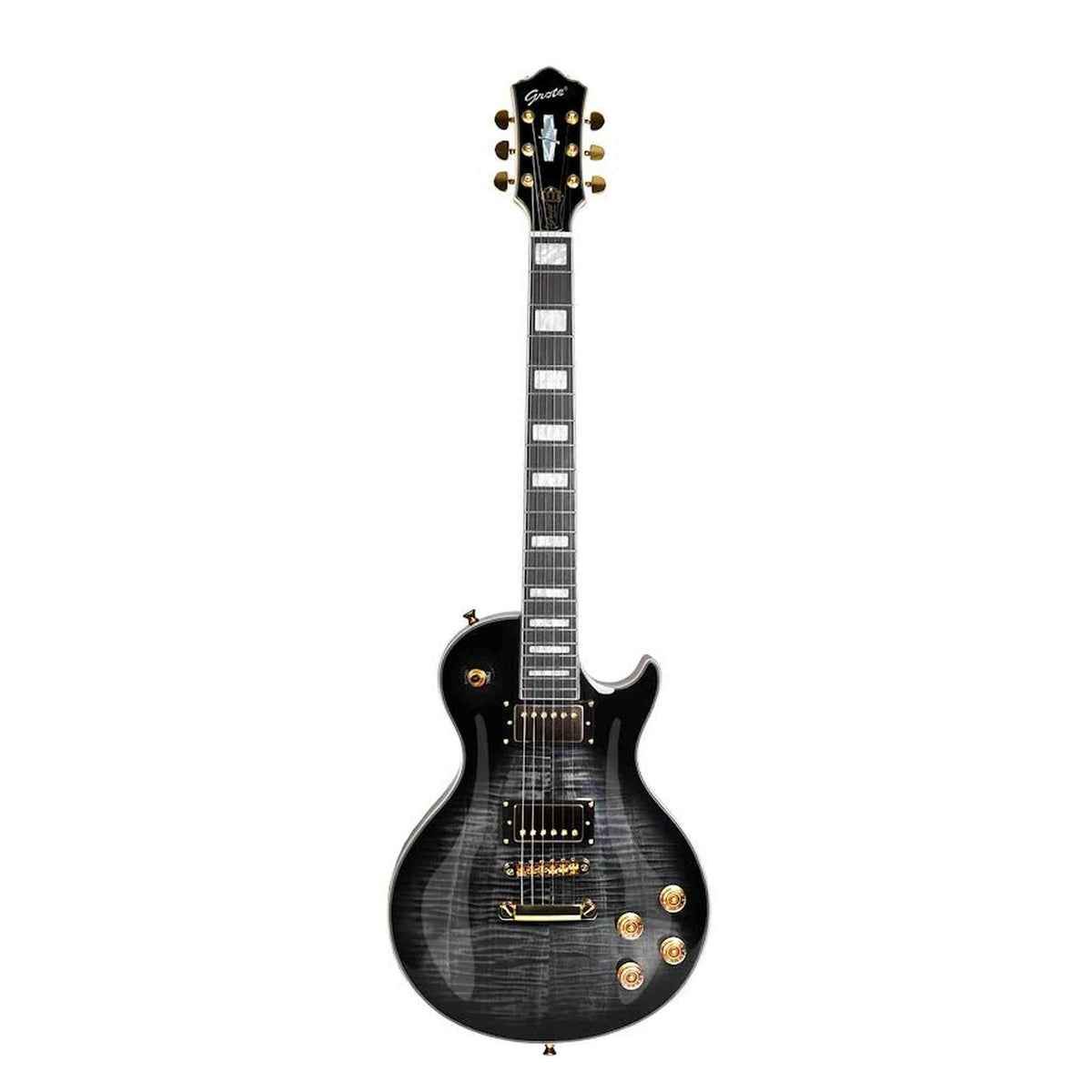 Grote GTLP-LM1 Electric Guitar - Flame Maple Black
