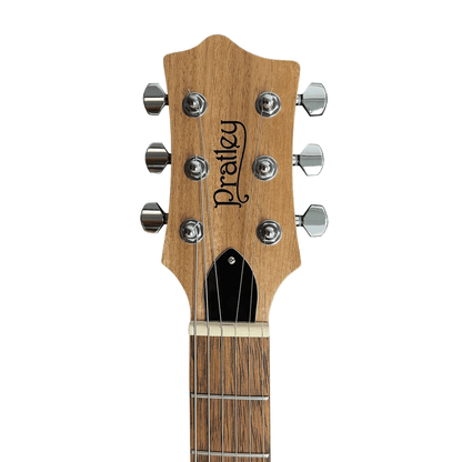 Pratley DVR Single Cutaway Solid Qld Blue Fig Body Electric Guitar - Denim Blue